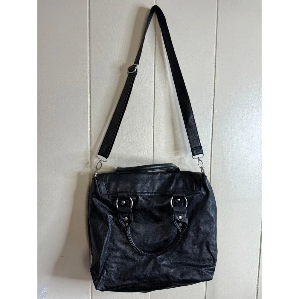 T-Shirt & Jeans Crossbody‎ Bag Purse Women's Faux Leather Satchel